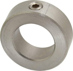 Climax Metal Products - 1-3/16" Bore, Stainless Steel, Set Screw Shaft Collar - 2" Outside Diam, 11/16" Wide - Exact Tool & Supply