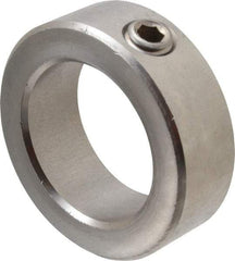 Climax Metal Products - 1-3/4" Bore, Stainless Steel, Set Screw Shaft Collar - 2-5/8" Outside Diam, 7/8" Wide - Exact Tool & Supply