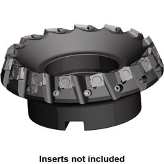 Kennametal - 2" Cut Diam, 3/4" Arbor Hole, 5.89mm Max Depth of Cut, 20° Indexable Chamfer & Angle Face Mill - 4 Inserts, SPHX 1205... Insert, 4 Flutes, Series Fix-Perfect - Exact Tool & Supply