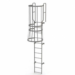 TRI-ARC - Rolling & Wall Mounted Ladders & Platforms Type: Fixed Ladder Style: Safety Cage - Exact Tool & Supply