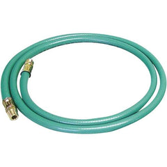 Dynabrade - 8mm ID x 12.7" OD 5' Long Hose - Male/Male Ends, 90 Working psi, Green - Exact Tool & Supply