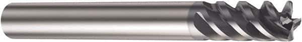 Sandvik Coromant - 1/2", 1" LOC, 1/2" Shank Diam, 4" OAL, 4 Flute, Solid Carbide Square End Mill - Single End, TiAlN Finish, Helical Flute, 50° Helix, Centercutting, Right Hand Cut, Right Hand Flute, Series CoroMill Plura - Exact Tool & Supply