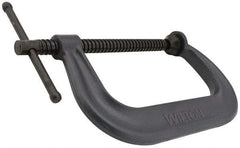 Hargrave - Regular-Duty 12" Max Opening, 5-3/4" Throat Depth, Forged Steel Standard C-Clamp - 9,500 Lb Capacity, 0" Min Opening, Extra Deep Throat - Exact Tool & Supply
