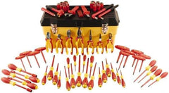 Wiha - 66 Piece Insulated Hand Tool Set - Comes in Molded Case - Exact Tool & Supply