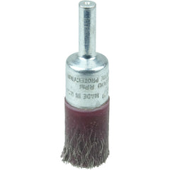 1/2″ Polyflex Encapsulated Crimped Wire End Brush, .0104″ Stainless Steel Fill - Exact Tool & Supply