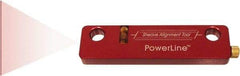 Johnson Level & Tool - 1 Beam 100' (Interior) Max Range Sheave Alignment Trainer - Red Beam, 1/16" at 10' Accuracy, 1-3/4" Long x 3/4" Wide x 6-3/4" High, Battery Included - Exact Tool & Supply
