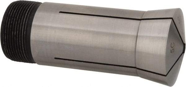 Interstate - 3/16 Inch 5C Square Collet - 3.28" Overall Length, 1.041-24 Internal Thread Size, Steel, 0.0032 Inch TIR - Exact Tool & Supply