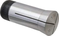 Value Collection - 1/32 Inch 5C Round Collet - 3.28" Overall Length, 1.041-24 Internal Thread Size, Steel, 0.0005 Inch TIR - Exact Tool & Supply