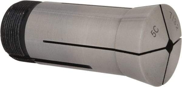 Interstate - 7/32 Inch 5C Square Collet - 3.28" Overall Length, 1.041-24 Internal Thread Size, Steel, 0.0032 Inch TIR - Exact Tool & Supply