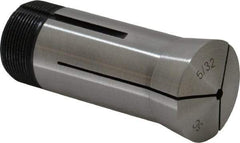 Interstate - 5/32 Inch 5C Hex Collet - 3.28" Overall Length, 1.041-24 Internal Thread Size, Steel, 0.0032 Inch TIR - Exact Tool & Supply
