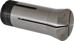 Interstate - 1/8 Inch 5C Hex Collet - 3.28" Overall Length, 1.041-24 Internal Thread Size, Steel, 0.0024 Inch TIR - Exact Tool & Supply