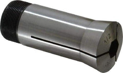Interstate - 1/2 Inch 5C Hex Collet - 3.28" Overall Length, 1.041-24 Internal Thread Size, Steel, 0.0039 Inch TIR - Exact Tool & Supply