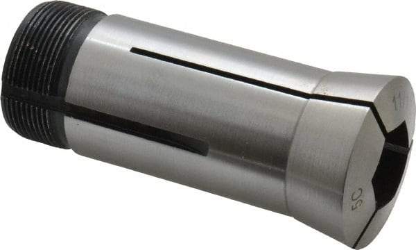 Interstate - 11/16 Inch 5C Hex Collet - 3.28" Overall Length, 1.041-24 Internal Thread Size, Steel, 0.0039 Inch TIR - Exact Tool & Supply