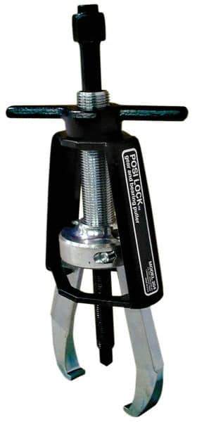 Posi Lock Puller - 5" Spread, 2 Ton Capacity, Puller - 4" Reach, 10" Long, For Bearings, Gears & Pulleys - Exact Tool & Supply