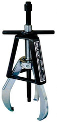 Posi Lock Puller - 12" Spread, 17 Ton Capacity, Puller - 8" Reach, 16-1/4" Long, For Bearings, Gears & Pulleys - Exact Tool & Supply