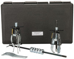 Posi Lock Puller - 5 Piece, 5 Ton Capacity, 1/2 to 5" Spread, Slide Hammer Set - 3 Jaws, 4" Reach - Exact Tool & Supply