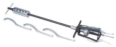 Posi Lock Puller - 5 Piece, 5 Ton Capacity, 9/16 to 5-1/4" Spread, Slide Hammer Set - 3 Jaws, 6" Reach - Exact Tool & Supply
