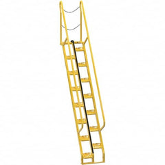 Vestil - 150-1/4" High 350 Lb Capacity 15 Step Alternating Tread Stair - Exact Tool & Supply