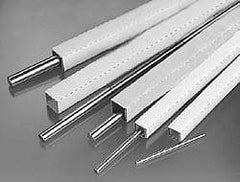 Thomson Industries - 3/8" Diam, 15" Long, Steel Standard Round Linear Shafting - Unhardened - Exact Tool & Supply