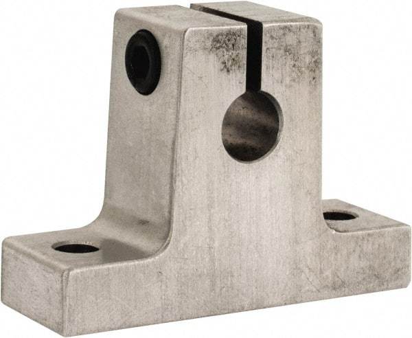Thomson Industries - 1/4" Diam, Aluminum Alloy Shaft Support - Plain Shafting - Exact Tool & Supply