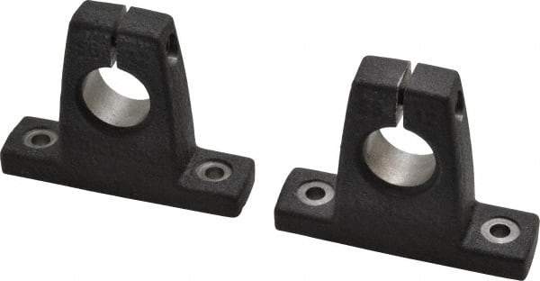Thomson Industries - 3/4" Diam, Malleable Iron Alloy Shaft Support - Plain Shafting - Exact Tool & Supply