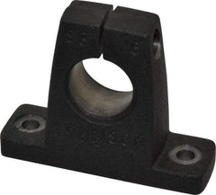 Thomson Industries - 1" Diam, Malleable Iron Alloy Shaft Support - Plain Shafting - Exact Tool & Supply