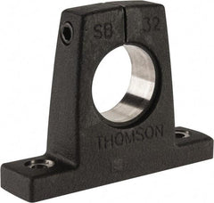 Thomson Industries - 2" Diam, Malleable Iron Alloy Shaft Support - Plain Shafting - Exact Tool & Supply