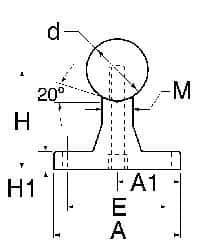 Thomson Industries - 40mm Shaft Diam, 78mm Base Width, Steel Shaft, Aluminum Rail, Round Shaft Assemblies - 48" Long, 18mm Neck Width - Exact Tool & Supply