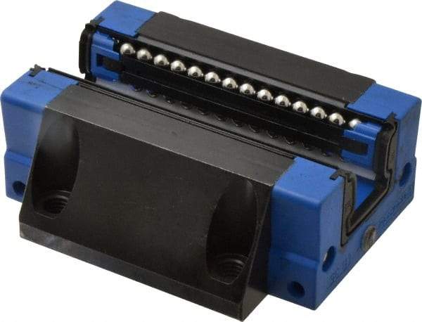 Thomson Industries - 111.6mm L x 100mm W x 41mm H, 62mm Transverse Hole Spcg, 82mm Lateral Hole Spcg, Standard Ball Carriage - 33mm Overhang, M10 Hole, 48" High Assembly - Exact Tool & Supply