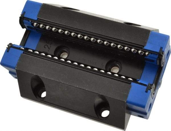 Thomson Industries - 137.1mm L x 100mm W x 41mm H, 62mm Transverse Hole Spcg, 82mm Lateral Hole Spcg, Standard Long Ball Carriage - 33mm Overhang, M10 Hole, 48" High Assembly - Exact Tool & Supply