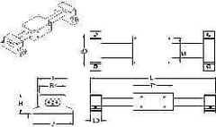 Thomson Industries - Manually Driven Linear Motion System - 36" Long x 2.13" Wide - Exact Tool & Supply