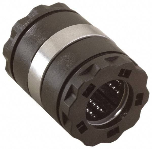 Thomson Industries - 40mm ID, Closed Linear Bearing with Two Integral Wipers - 2.44" Overall Height, 62mm OD - Exact Tool & Supply