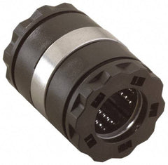 Thomson Industries - 40mm ID, Closed Linear Bearing without Integral Wipers - 2.44" Overall Height, 62mm OD - Exact Tool & Supply