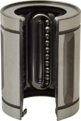 Thomson Industries - 1-1/4" Inside Diam, 520 Lbs. Dynamic Capacity, Open Linear Bearing - Exact Tool & Supply