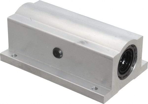 Thomson Industries - 3/4" Inside Diam, 1130/2260 Lbs. Dynamic Capacity, Closed Twin Pillow Block Linear Bearing - 1-3/4" Overall Height x 2-3/4" Overall Width - Exact Tool & Supply