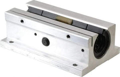 Thomson Industries - 3/4" Inside Diam, 1130/2260 Lbs. Dynamic Capacity, Open Twin Pillow Block Linear Bearing - 1.56" Overall Height x 2-3/4" Overall Width - Exact Tool & Supply