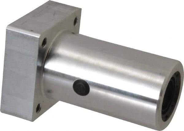 Thomson Industries - 1-3/4" Inside Diam, 1130/2260 Lbs. Dynamic Capacity, Twin Flanged Pillow Block Linear Bearing - 2.38" Overall Width - Exact Tool & Supply