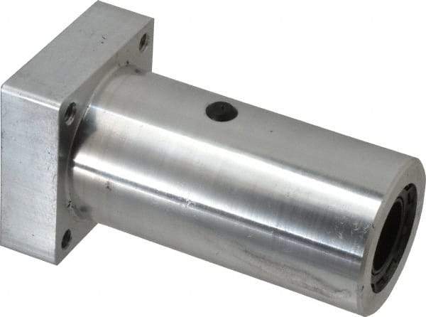 Thomson Industries - 1" Inside Diam, 1900/3800 Lbs. Dynamic Capacity, Twin Flanged Pillow Block Linear Bearing - 2-3/4" Overall Width - Exact Tool & Supply