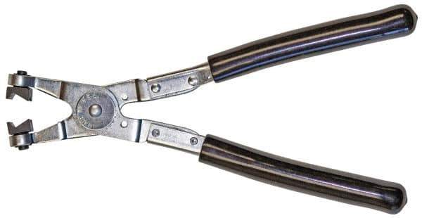 Mag-Mate - 9" OAL, Click Style Hose Clamp Pliers - Straight Jaw, Vinyl Coated Handles - Exact Tool & Supply