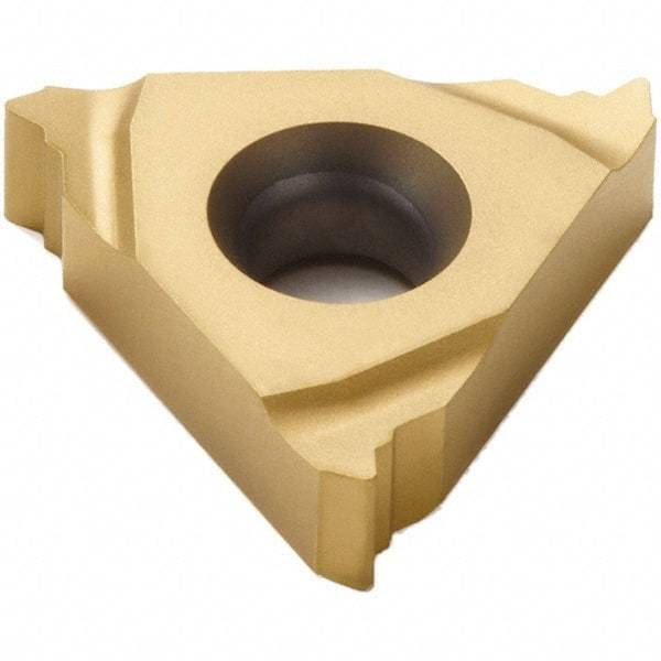 Seco - 16EL External Left Hand MJ Laydown Threading Insert - Grade CP200, TiAlN/TiN Coated Carbide, 9.53mm Inscribed Circle - Exact Tool & Supply