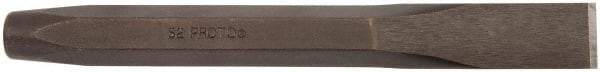 Proto - 8" OAL x 7/8" Blade Width Cold Chisel - 7/8" Tip, 3/4" Stock, Steel Handle - Exact Tool & Supply