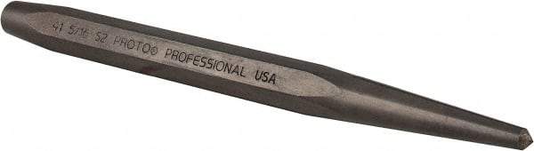 Proto - 9/64" Center Punch - 4-5/8" OAL, Steel - Exact Tool & Supply