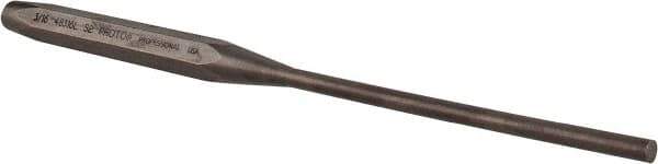 Proto - 3/16" Pin Punch - 8" OAL, Steel - Exact Tool & Supply