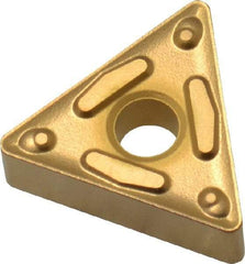 Sumitomo - TNMG332 ENG Grade AC830P Carbide Turning Insert - 60° Triangle, 3/8" Inscr Circle, 3/16" Thick, 1/32" Corner Radius - Exact Tool & Supply