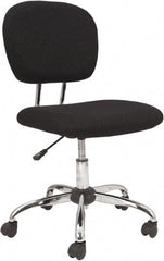 OIF - 33 to 36-3/4" High Office/Managerial/Executive Chair - 18" Wide x 21-5/8" Deep, Fabric Mesh Seat, Black - Exact Tool & Supply