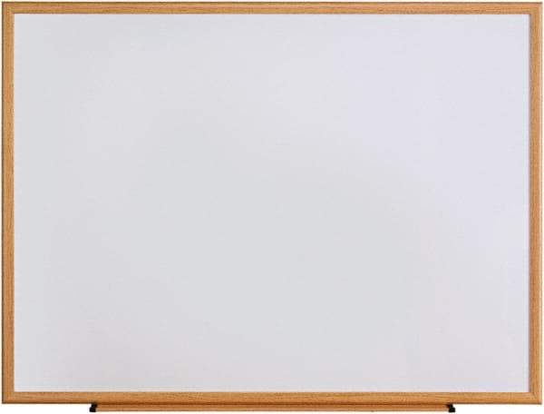 Universal One - 36" High x 48" Wide Dry Erase - Melamine, Includes Mounting Kit - Exact Tool & Supply
