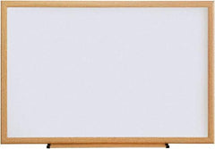 Universal One - 24" High x 36" Wide Dry Erase - Melamine, Includes Mounting Kit - Exact Tool & Supply