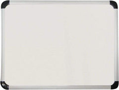 Universal One - 36" High x 48" Wide Magnetic Dry Erase Board - Porcelain/Steel, Includes Accessory Tray & Rail & Mounting Kit - Exact Tool & Supply