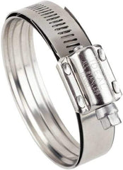 IDEAL TRIDON - SAE Size 275, 2 to 2-1/2" Diam, Stainless Steel Worm Drive Clamp - 5/8" Wide, Material Grade 300/410, Series 38215 - Exact Tool & Supply
