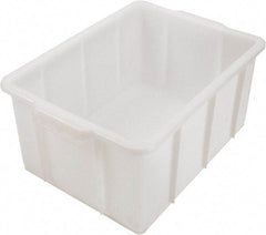 Dynalon Labware - 5.3 Gal, Clear Polyethylene Tote Container - Nesting, 16.3" Long x 12.4" Wide x 7.9" High - Exact Tool & Supply
